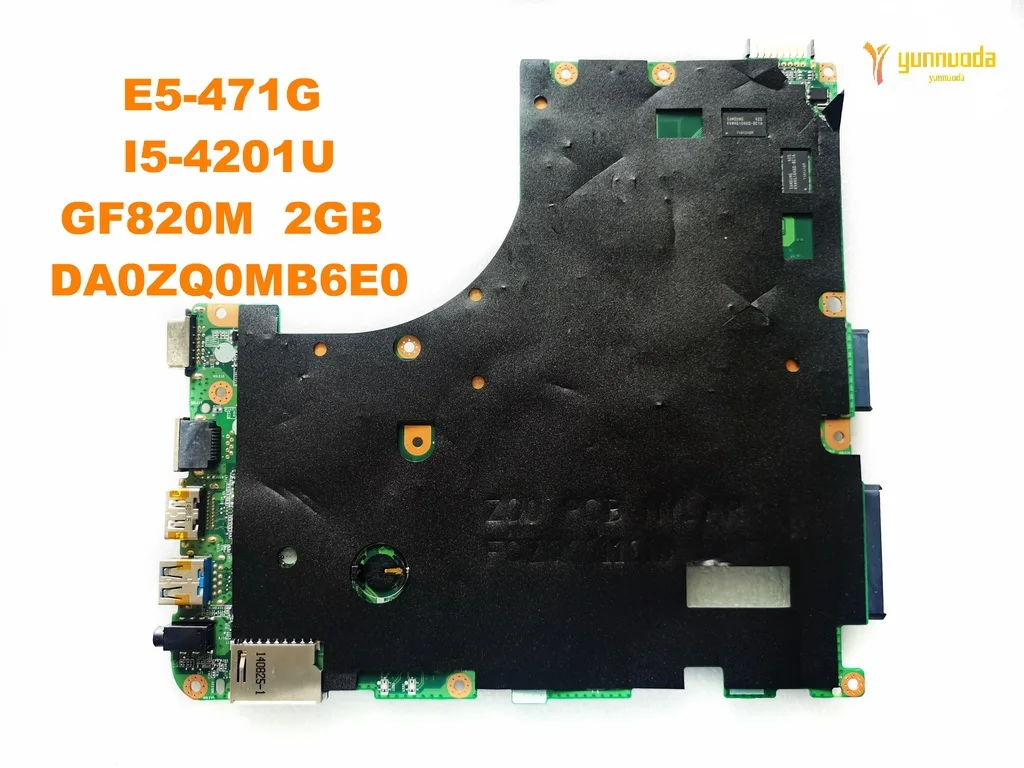 Для ACER E5-471G Материнская плата ноутбука E5-471G I5-4201U GF820M 2 Гб DA0ZQ0MB6E0 испытанное хорошее