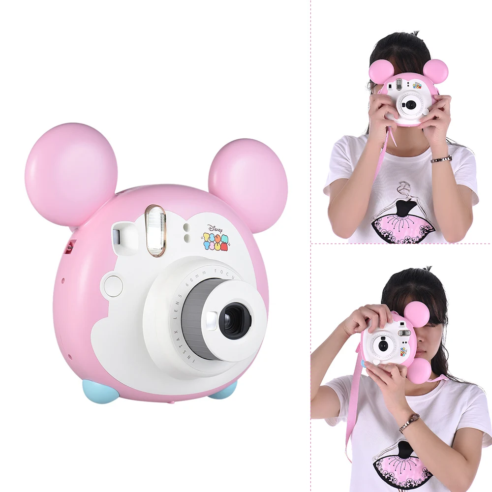 Белая пленка для Fuji Instax Mini TSUMTSUM мгновенная пленочная Камера с 10 других пленочных листов объектив для съемки крупным планом ремень авто замер зеркалом из нержавеющей стали