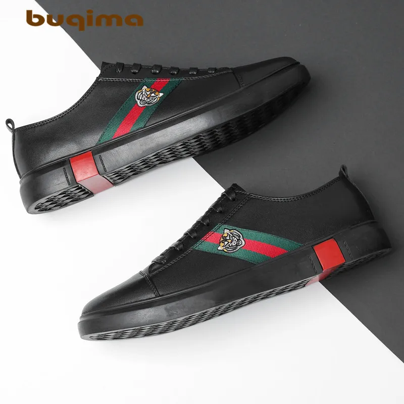 Buqima/Высококачественная кожаная повседневная обувь Мужская спортивная на