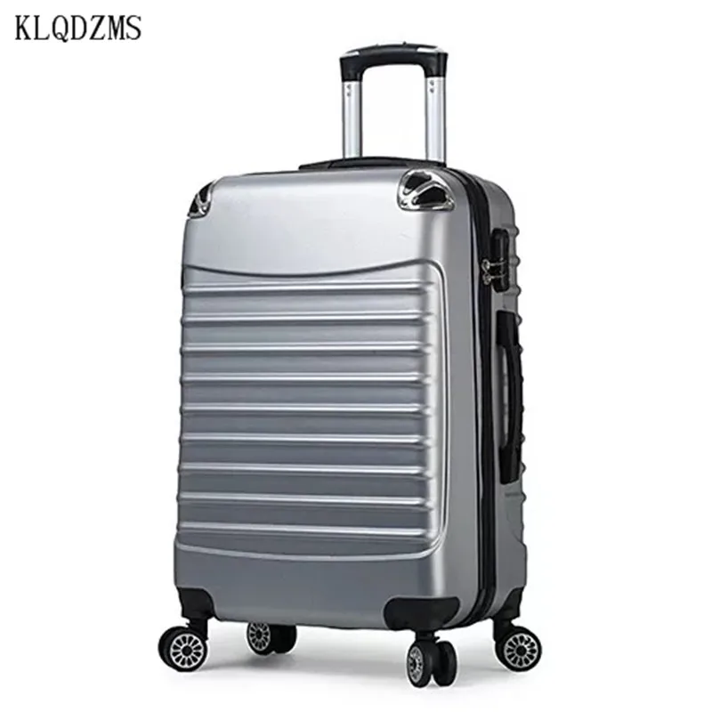 KLQDZMS 2" 24 дюймов ABS+ PC чемодан на колёсиках, Дорожный чемодан, Спиннер, брендовая сумка на колесиках