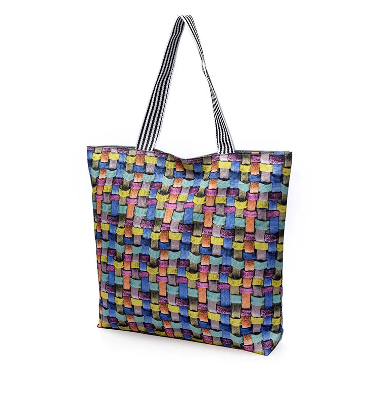 Raged Sheep Canvas Printed Handbag Colorful Fashion Single Shoulder Bag Large-capacity Reusable Shopping Bag Women Tote Designer