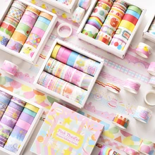 

20 Rolls Washi Tape Set Kawaii Korean Stationery Decorative Adhesive Tape Festival Stickers Washitape Scrapbooking Masking Tape