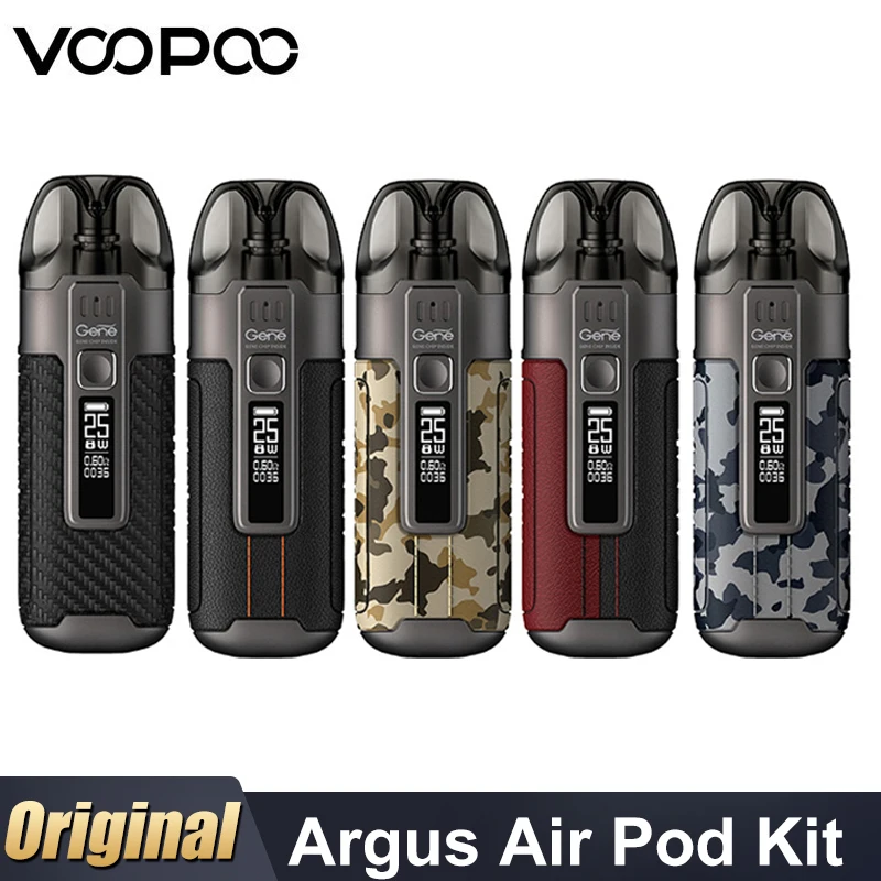 Original VOOPOO Argus Air Kit 25W Pod Vape 900 Battery 3.8ml Cartridge PnP Coil PnP-TM1 0.6ohm Vaporizer Electronic Cigarette |
