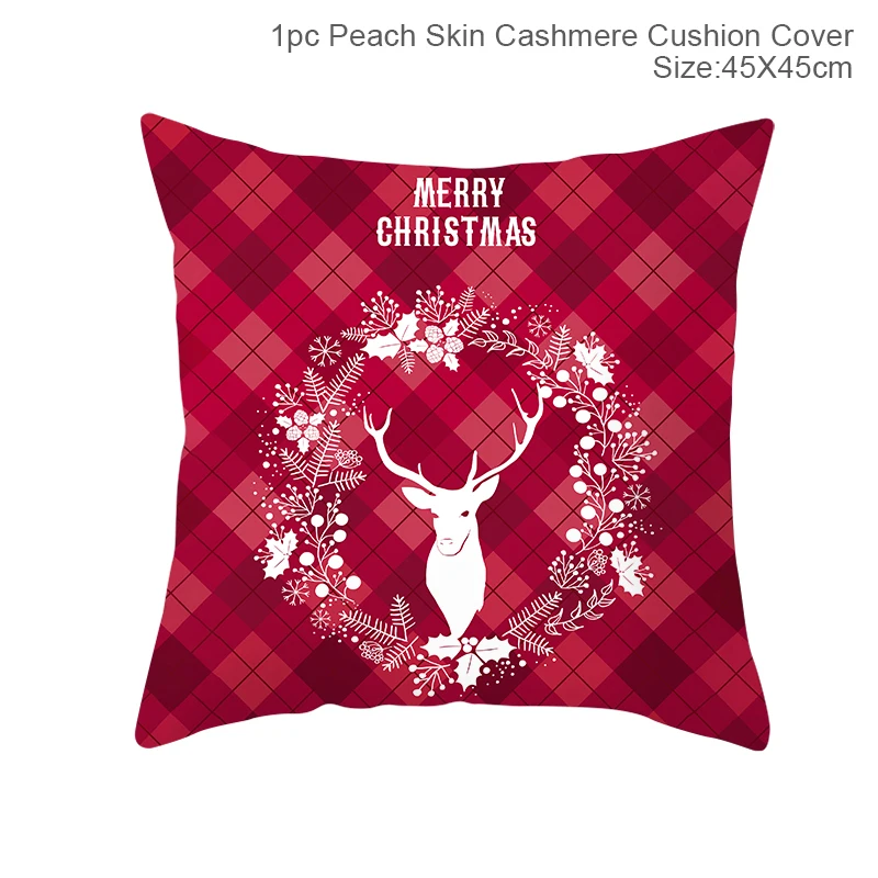 Рождественские наволочки, рождественские украшения для дома, рождественский подарок, рождественские украшения, счастливый год - Цвет: Xmas cushion cover18