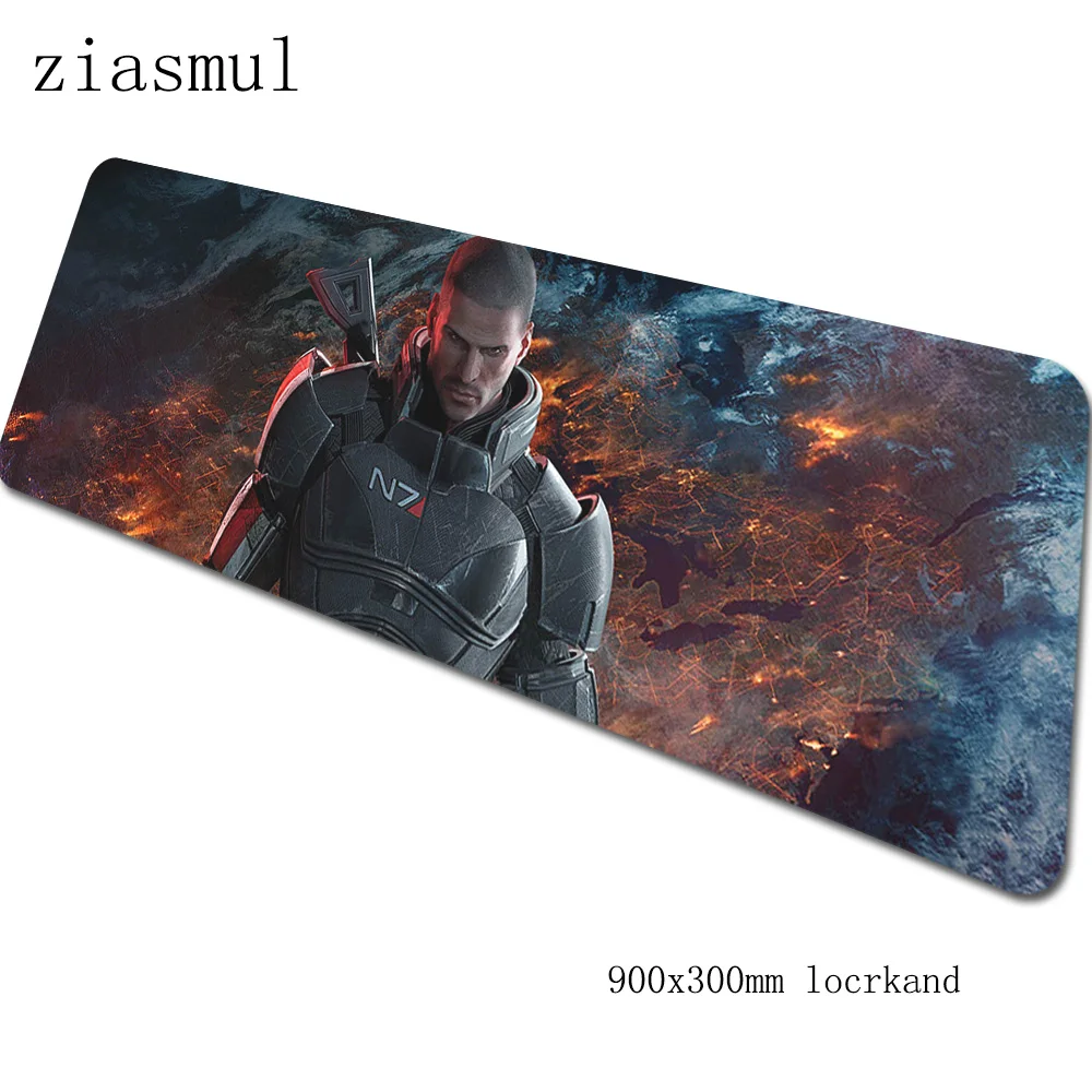 Коврик для мыши с массовым эффектом 90x30 см компьютерный коврик для мыши гелевый padmouse Большой Подарок Коврик Для Мыши Эргономичный гаджет офисные настольные коврики - Цвет: Size 900x300x2mm