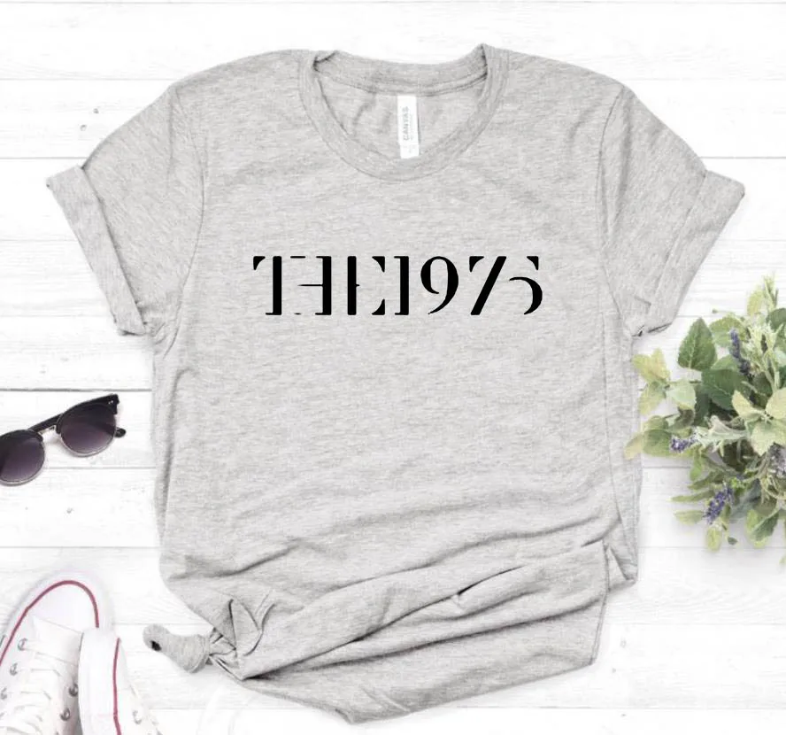 Dame-T-shirt med bogstaver fra 1975, afslappet skjorte til damer og piger, 6 farver, dropshipping HH503-423190_voghion.com