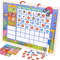 Children Habit Growth Educational Toys Magnetic Habit Tracking Reward Chart Self-discipline Activity Planner Board Toys for 3-12 1