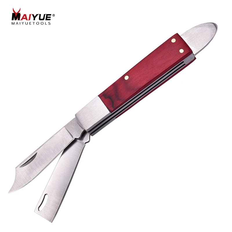 

MAIYUE Garden Foldable Grafting Cutter Pruning Seedling Grafting Pruning Knife Stainless Steel Garden Budding Knife
