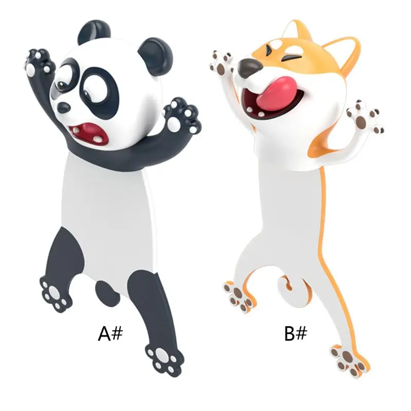 

3D Stereo Cartoon Lovely Animal Bookmark Cute Cat Rabbit Funny Student Kids Gift