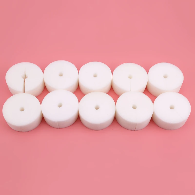 White Soilless Hydroponic Nursery Pots For Vegetables Nursery Sponge Flower Seed Soilless Cultivation System Seed Trays 10Pcs - Color: White