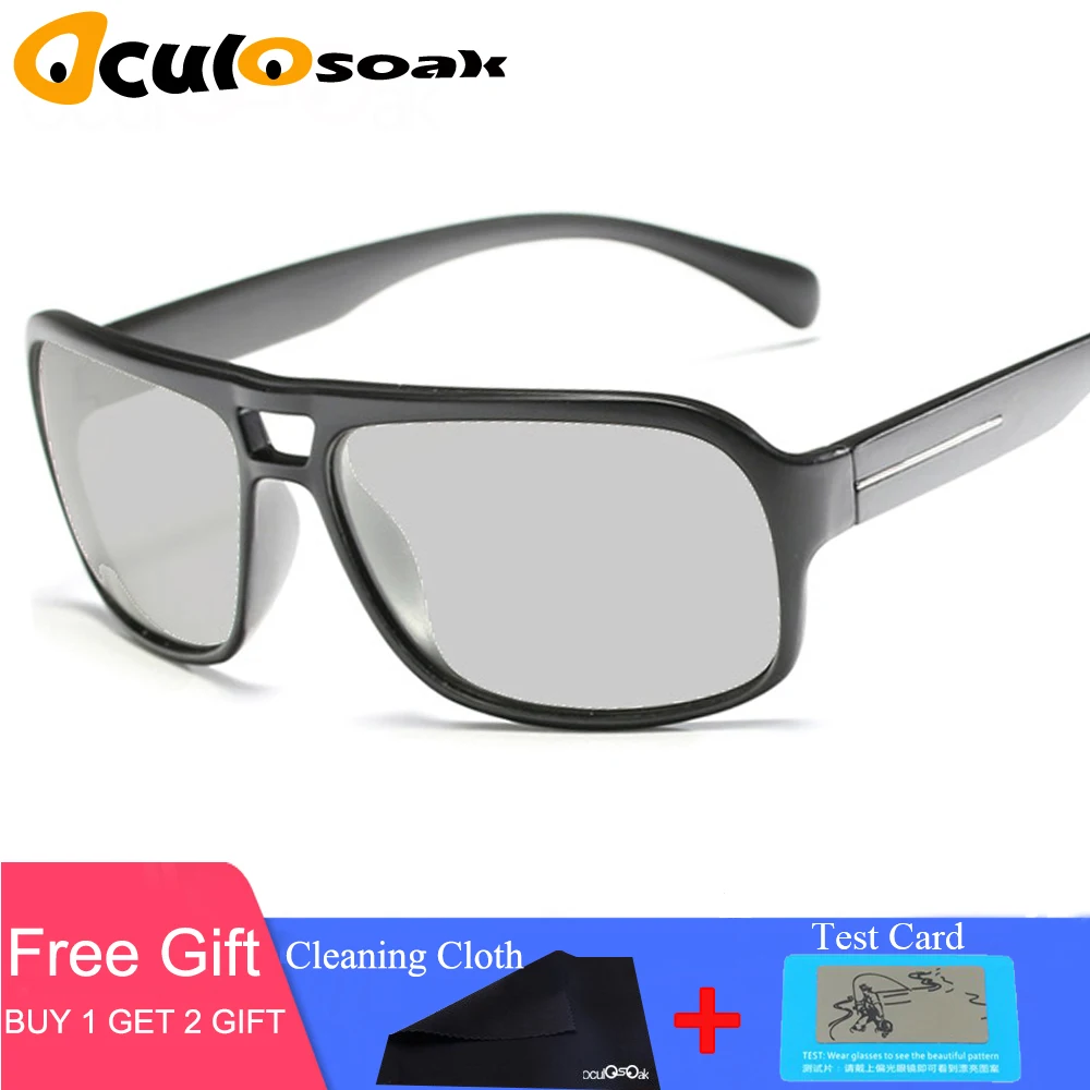 B1822 Фотохромные солнцезащитные очки для мужчин поляризационные очки для вождения день очки для защиты от солнца очки мужские HD Обесцвечивающие очки Gafas B1060 - Цвет линз: B1822