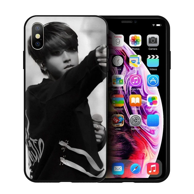 Мягкий силиконовый чехол для телефона EWAU Han Jisung Stray Kids с принтом для iPhone 5 5S SE 6 6s 7 8 plus X XR XS 11 Pro Max - Цвет: B12