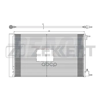 

Radiator conditioner Opel Insignia 08-saab 9-5 (ys3g) 10-chevrolet Malibu IV (V300) 06-zekkert art. mk-3168