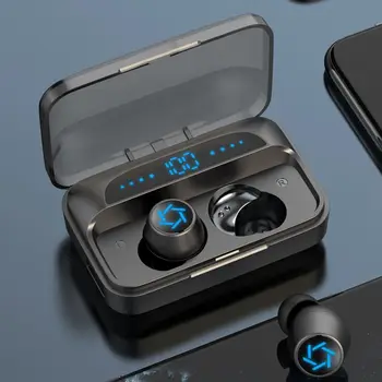 

S15 TWS Wireless Earphone Touch Control Stereo Waterproof Sport Earphones LED Display Headset With Mic foe iphone xiaomi huawei