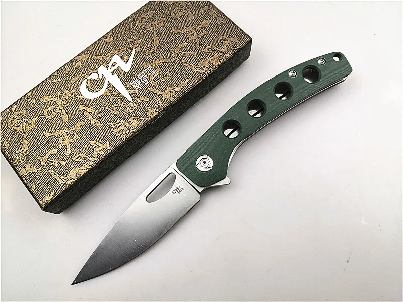 Складной нож CH3530 G10 Ручка D2 лезвие шарикоподшипник Флиппер Открытый/кемпинг нож Охота/Туризм/Рыбалка/EDC нож выживания - Цвет: GREEN