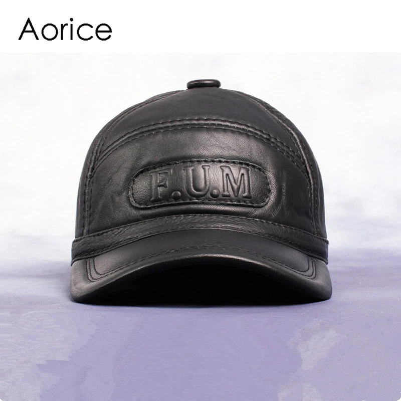 Gelijkenis Emulatie omvang Aorice Genuine Leather Baseball Cap Mens Hats And Caps Summer Solid Color  Brown Black Leather Cap Leisure Fashion Travel Hl062 - Baseball Caps -  AliExpress