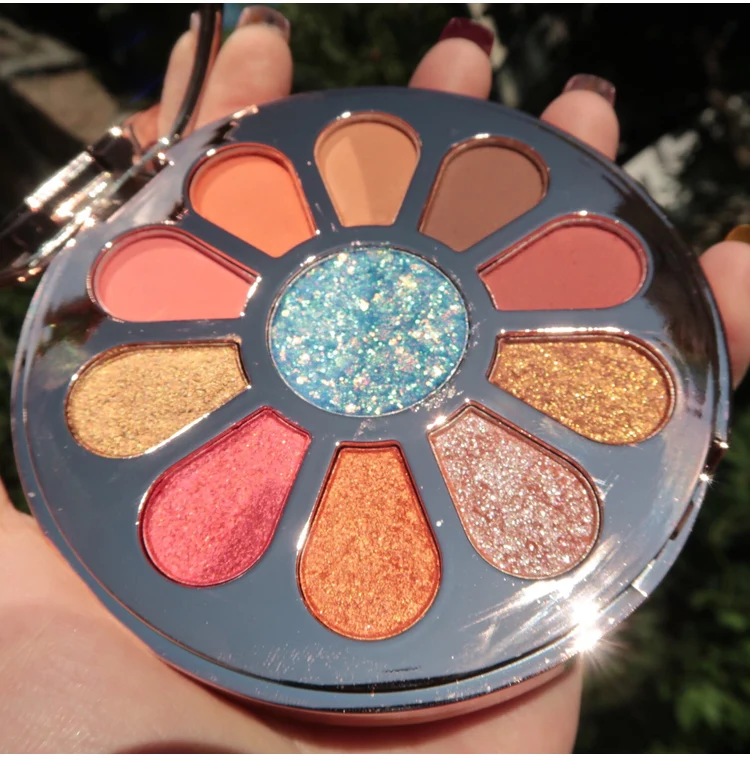 PigmentedShimmer Eyeshadow Palette paleta Sombra Makeup Shiny Palette Glitter Matte 11 Color Eyeshadow Pallete Metallic Cosmetic