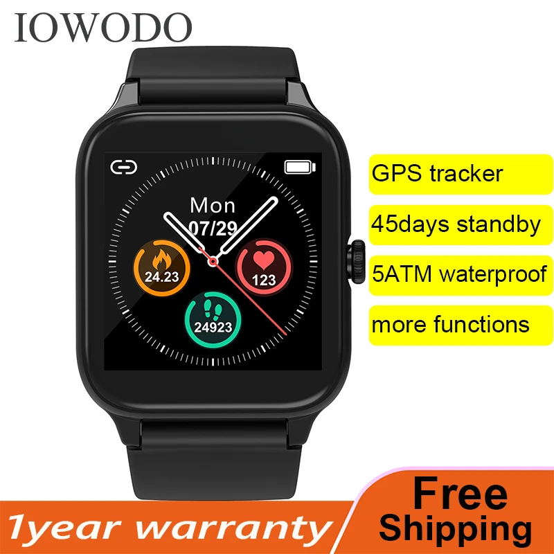 Iowodo 2022 New Smartwatch 5atm Waterproof Fitness Gps Tracker Men Women Smart  Watch Andriod Ios Free Shipping Sleep Monitor - Smart Watches - AliExpress