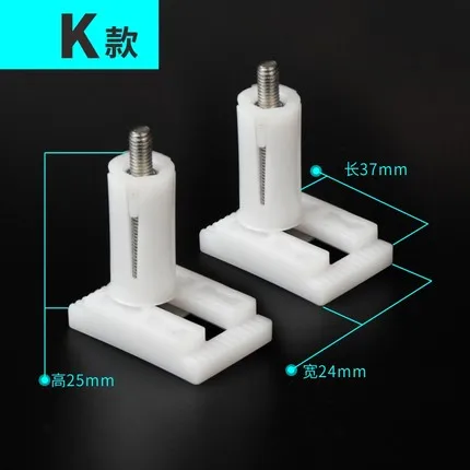 K 2 шт крышка унитаза Крепежные Пластиковые Винты для унитаза быстросъемный шарнир для унитаза монтажный Разъем Запасные части - Цвет: K