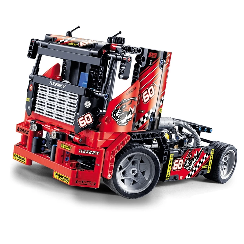 Comprar Decool 3360 Race camión coche 2 en 1 Transformabl Compatible Legoinglys tecnología bloques de construcción ladrillos niños DIY juguetes regalos 608 piezas