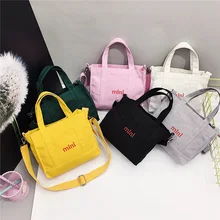 От производителя стиль двойного назначения Холщовая Сумка универсальная Повседневная простая с надписями Студенческая сумка на одно плечо Crossbo