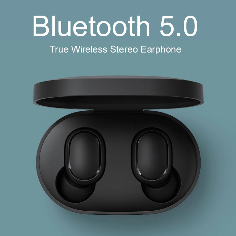1:1, высокое качество, Redmi AirDots, Bluetooth 5,0, Мини, в уши, спортивные наушники, чехол для зарядки, наушники, двойной микрофон, шумоизоляция