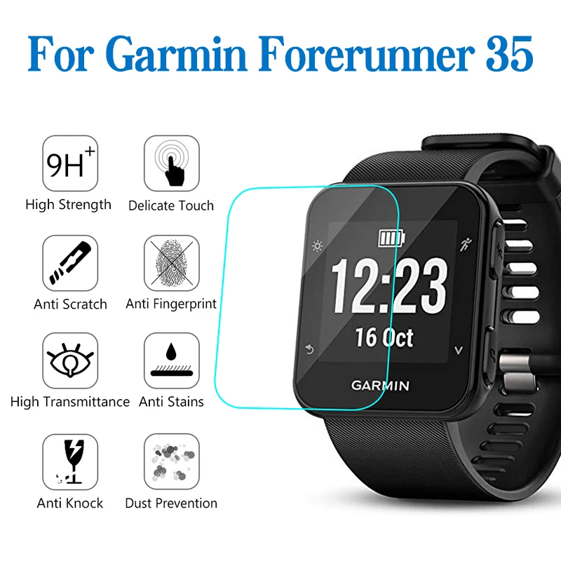 Ультра-тонкая защитная пленка для экрана для Garmin Forerunner 35 Смарт-часы защита экрана стекло экран взрывозащищенные умные часы - Цвет: For Forerunner 35