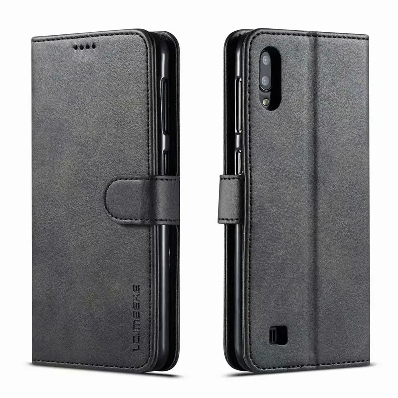 

Case For Samsung Galaxy A10 Cover Case Luxury Leather Wallet Flip Coque For Samsung A 10 A10 2019 Funda Shockproof Plain Capas