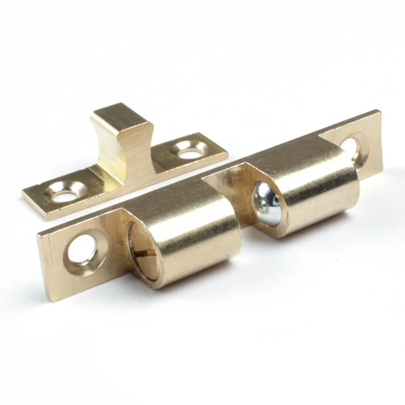 

4 Pcs 42/60/70mm Brass Cabinet Catches Metal Furniture Hardware Part Closet Door Closer Switch Kitchen Hinge DIY Household