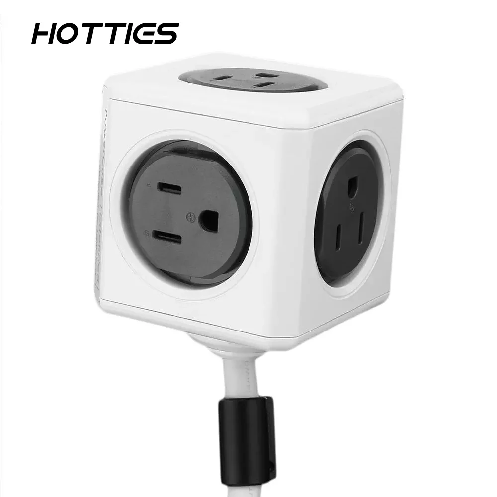 США Plug power Cube shape домашняя офисная настенная розетка адаптер мульти-силовые розетки полоса удлинитель адаптер розетка