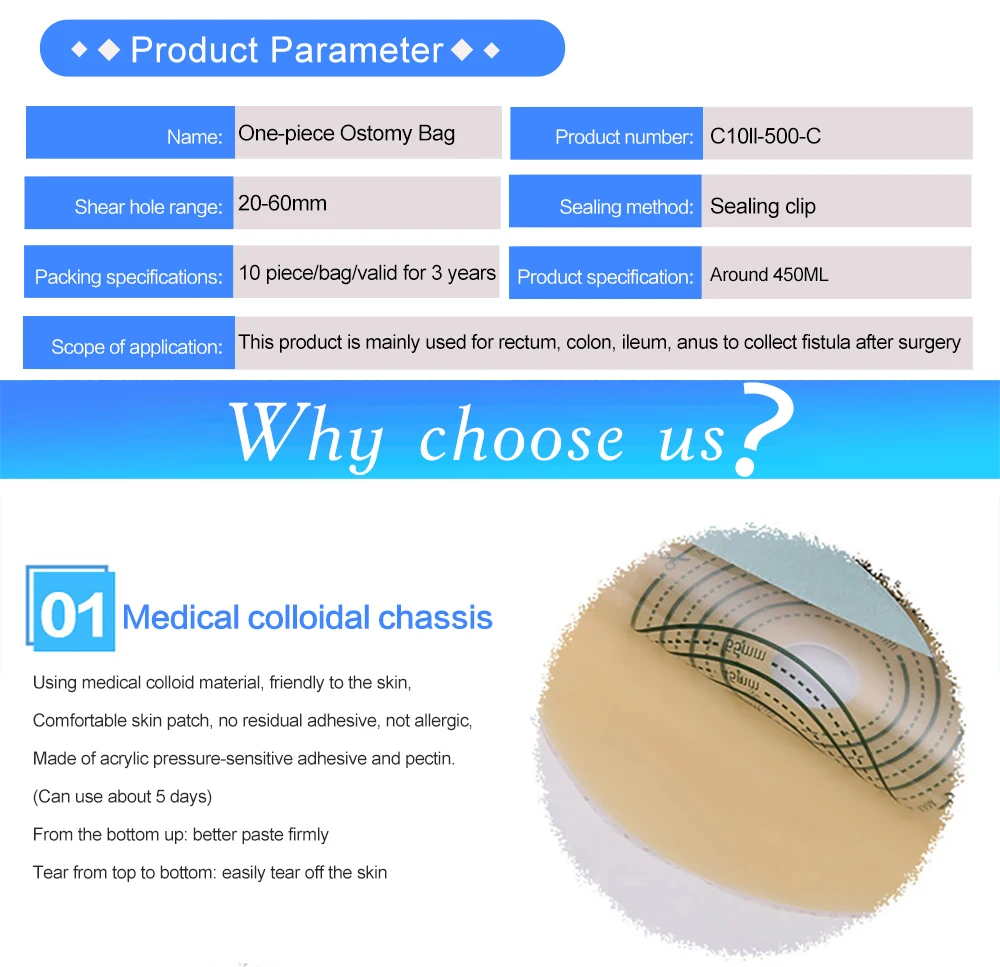 Bolsas de Colostomia dos Pces Bolsa de Ostomia Cortado para Caber Cuidados com Estoma Cofoe Um-pedaço Malotes Descartáveis 10 4 malotes descartáveis cuidados com estoma