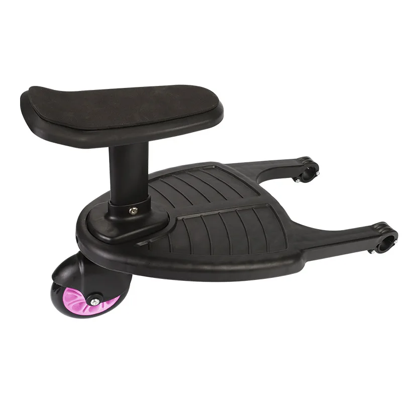 

Child Auxiliary Trailer Children Stroller Pedal Adapter Twins Scooter Kids Standing Plate With Seat Baby stroller accessories