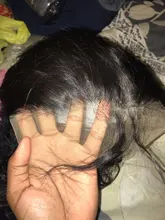 Zesen-Peluca de cabello sintético ondulado con malla frontal para mujer, pelo largo de 26 pulgadas, color negro, fibra resistente al calor, para uso diario, con pelo de bebé