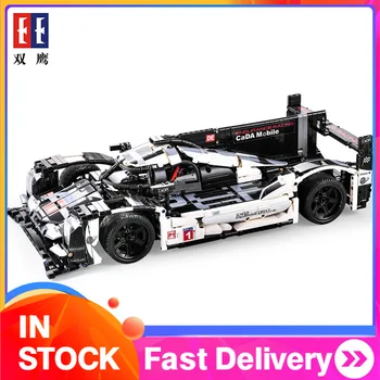 

C61016 1586PCS DoubleE Technology Machinery Group Series 919 Roadster Endurance Racing Assembled Building Block Toy gift