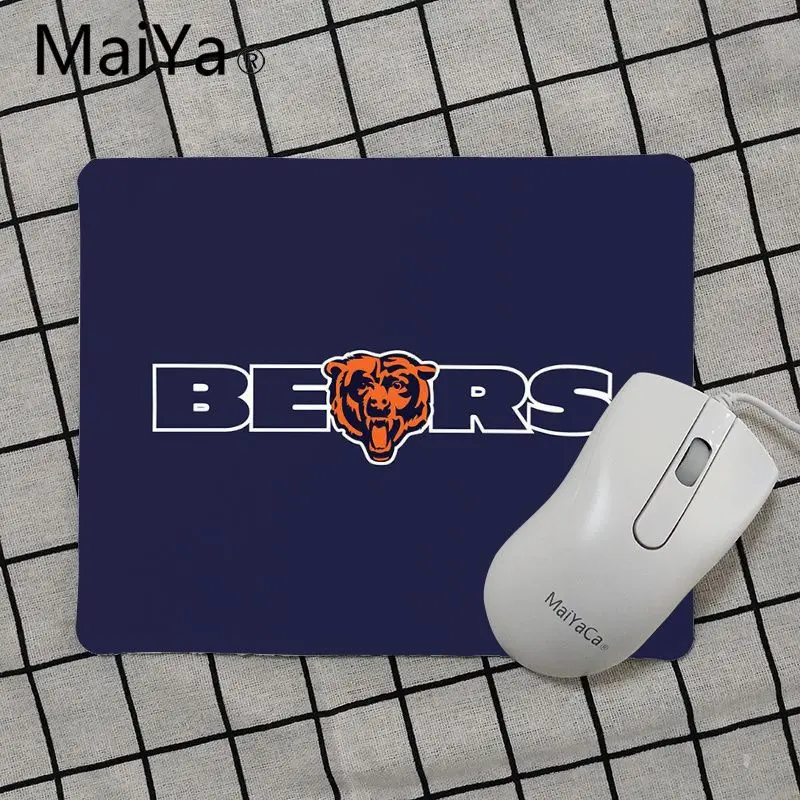 Maiya наивысшего качества Chicago Bears уникальная настольная панель коврик для игровой мыши Лидер продаж подставка под руку мышь - Цвет: No Lock Edge25x29cm