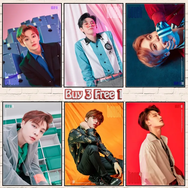 Постеры KPOP NCT настенные наклейки в стиле рок-музыки с белым покрытием принты