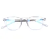 Turezing Reading Glasses Spring Hinge Men Women Blue Light Blocking Retro Round Plastic Frame Computer Reader Eyeglasses 0~400 3
