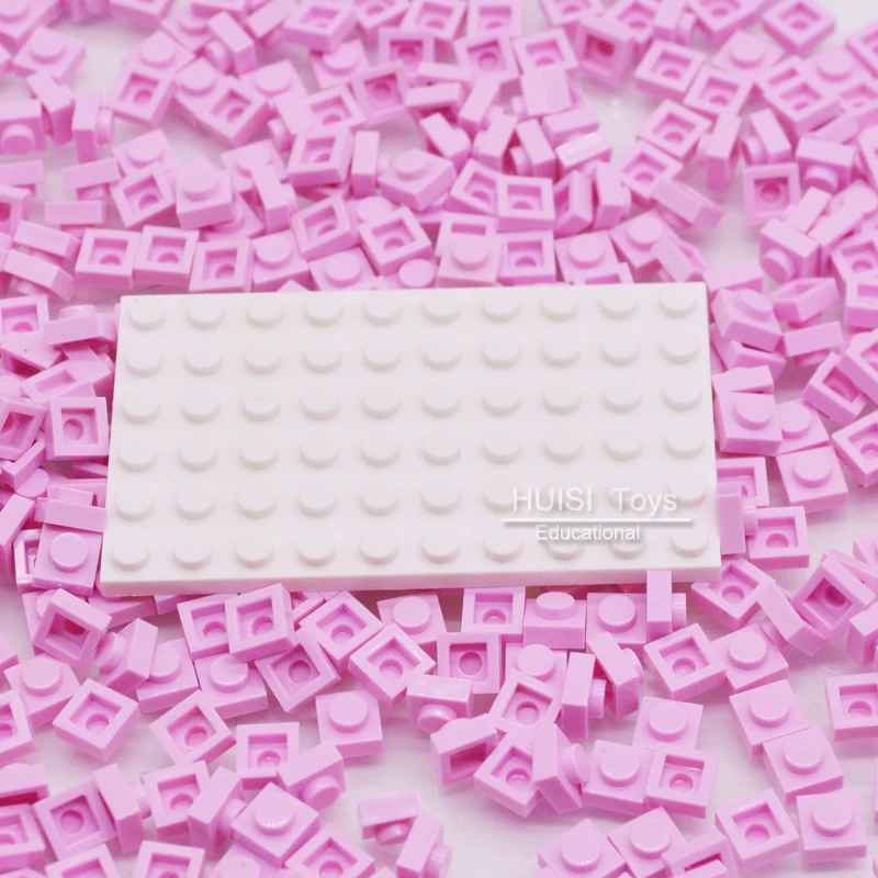 Пластиковые строительные игрушечные блоки для девочек и мальчиков совместимые с