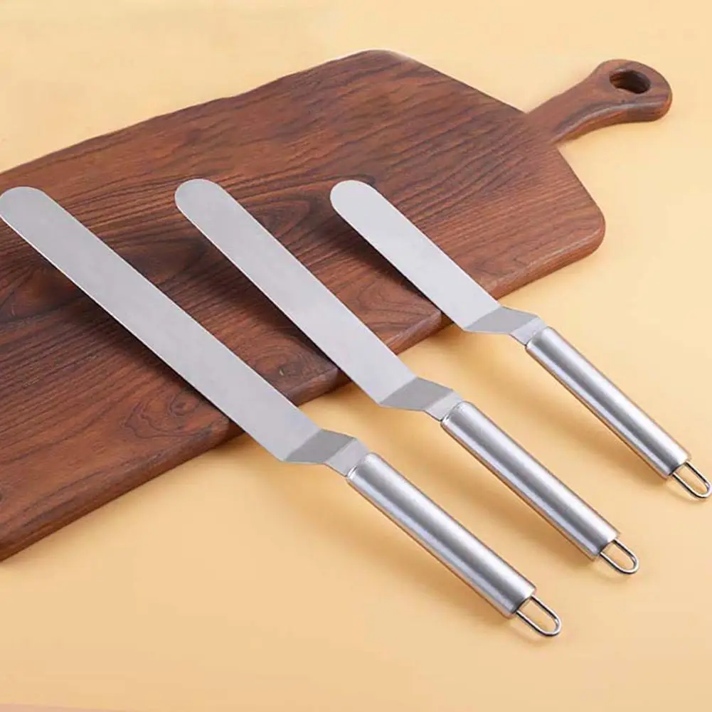 

Cake Decorating Tools Stainless Steel Baking & Pastry Tools Cake Cream Accessories Spatula Butter Kitchen Portable Gadgets V9M2