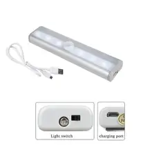 10 ЛОТ светодиодный светильник s под шкаф с датчиком движения PIR Светодиодный светильник s для шкафа Шкаф украшение ночной Светильник