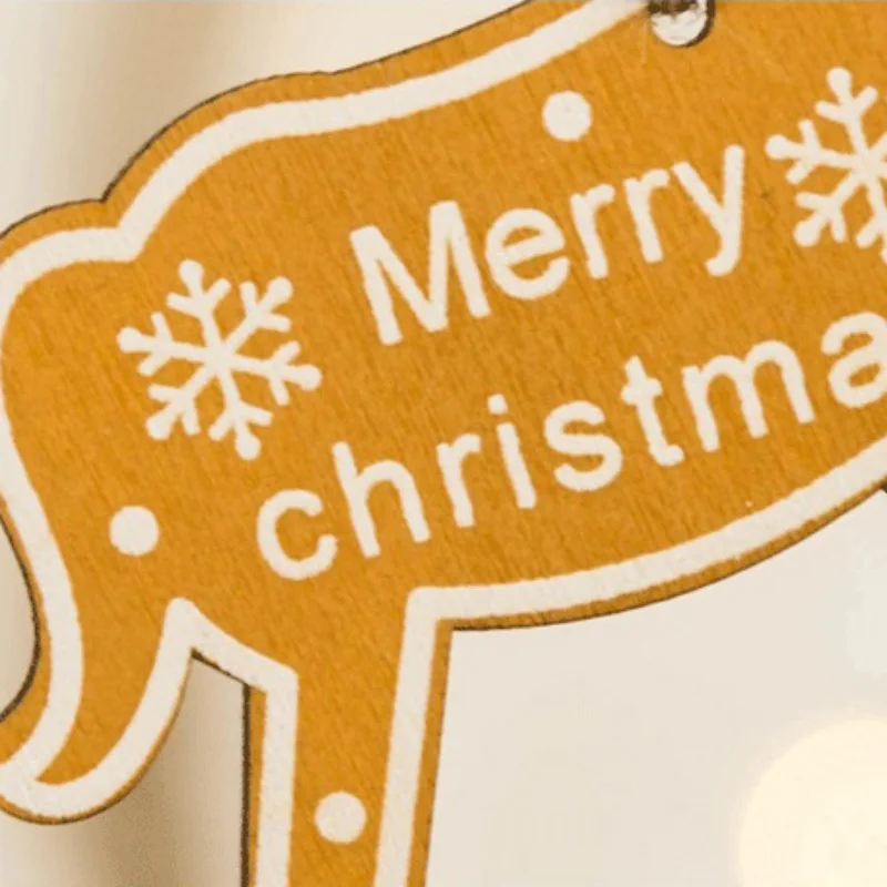 Merry Christmas деревянная подвеска с изображением лошади украшения Деревянный подвес пони интерьер дома цветные деревянные Тэги для рождественские подарки Декор