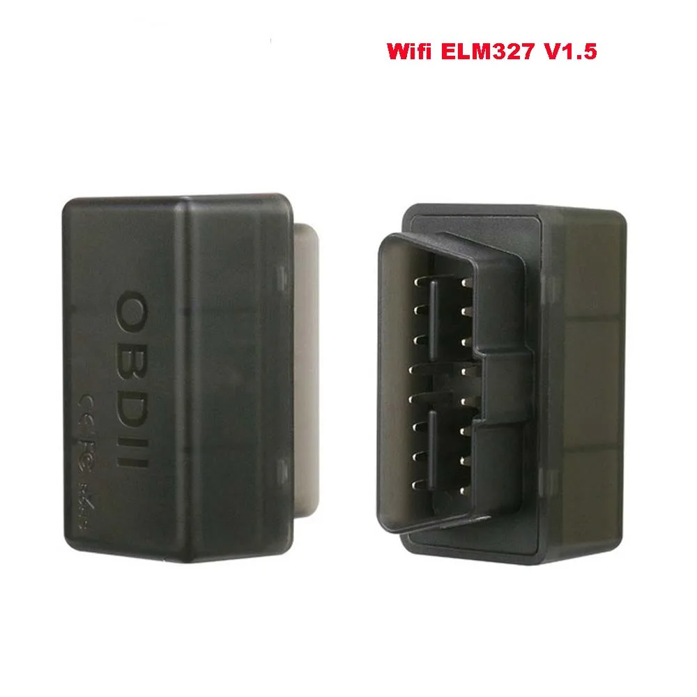 

TULANAUTO Wifi OBD2 Diagnostic tool Black Mini WiFi ELM327 V1.5 OBD2 II ODB 2 Car Auto Scan Tools For Android/Ios