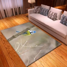 Скандинавские ковры, мягкие фланелевые 3D принтованные коврики для гостиной, коврики для птиц, противоскользящие большие ковры, ковры для гостиной, декоративные