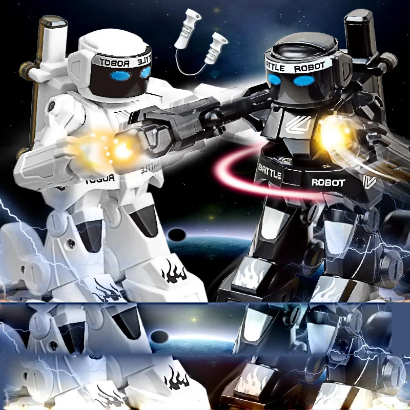 Somatosensory remote control boxing robot two-person competitive fight against intelligent robot model toy