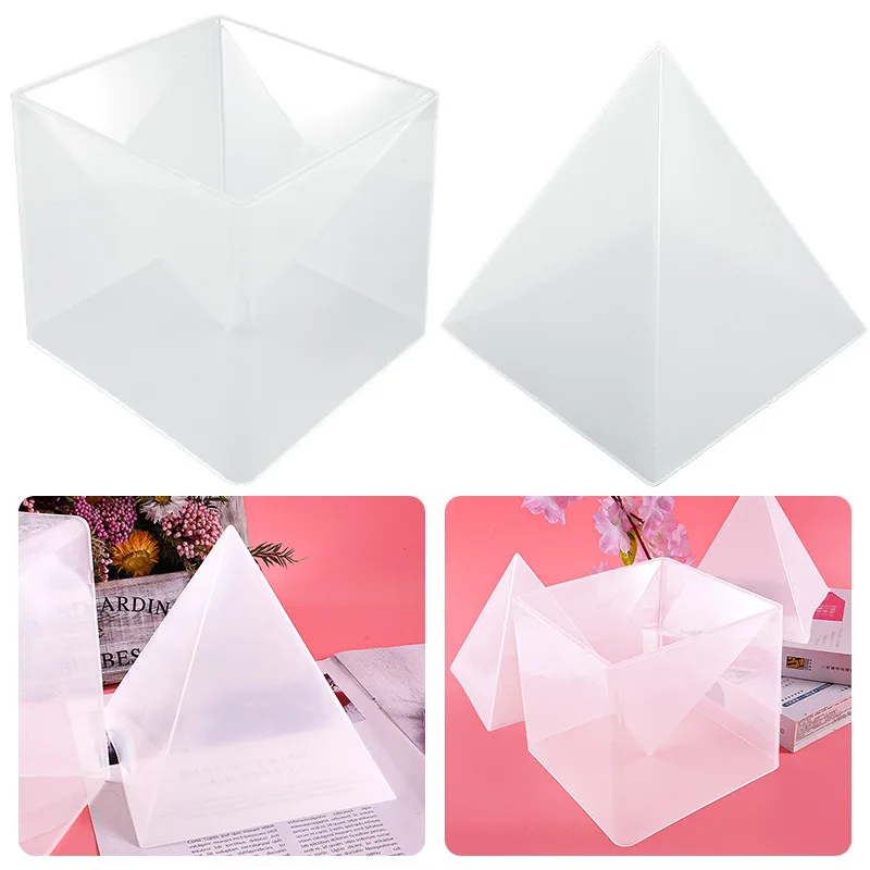 DIY Large Pyramid Resin Mold Casting Silicone Jewelry Molds Tree of Life Orgonite Pyramid Mold
