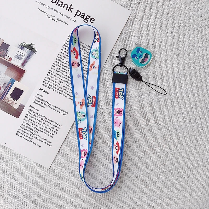 Cute Cartoon keychain lanyards Neck straps Lanyard for keys ID Card Pass Gym USB Phone lanyard DIY Hang Rope Sling