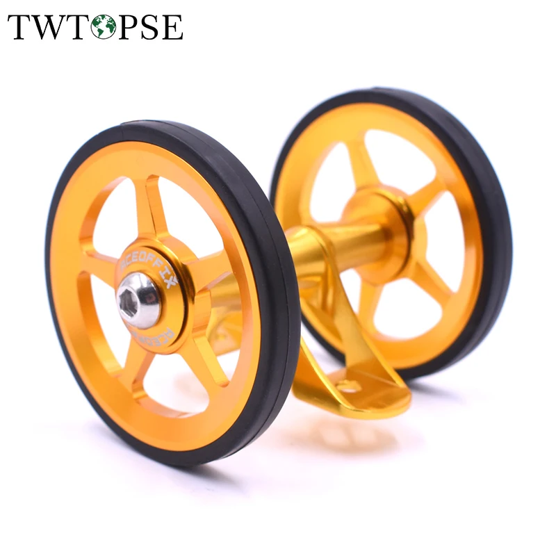 TWTOPSE легкий 65g велосипед Easywheel Mudguard ezWheel для Brompton складной Mud Guards Wheel Double AL7075 CNC 60