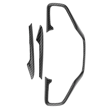 

3Pcs Carbon Fiber Style Car Steering Wheel Frame Cover Trim Stickers Fit for Honda Civic 10Th 2016 2017 2018