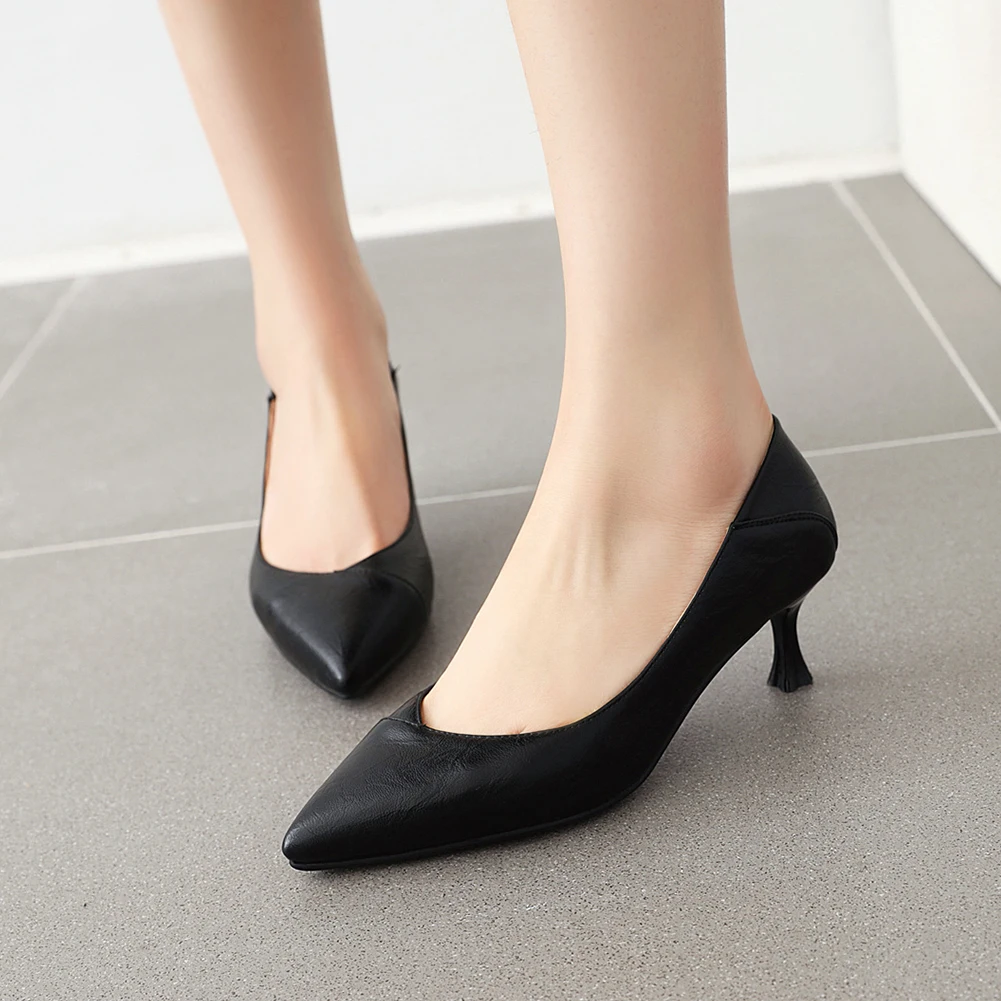 

Sarairis 2020 New Fashion Thin Heels Pointed Toe Elegant Pumps Woman Shoes Slip-On Spring Office Lady Shoes Women Pumps