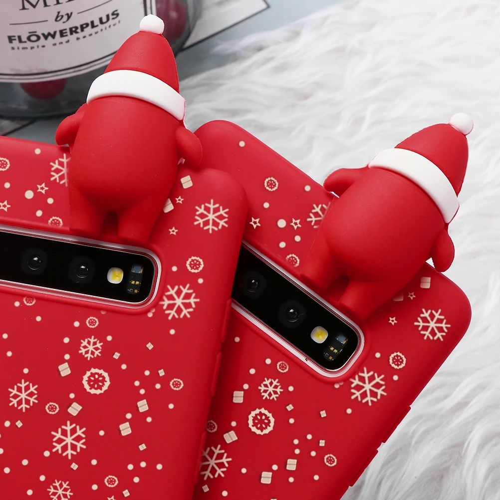 Счастливого Рождества чехол для samsung Galaxy A50 A40 A50S A70 A7 A9 A8 A6 плюс A60 A3 A5 M30 M40 M10 M20, с изображением "Олень" Coque